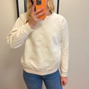 Molly Baz I Love Salt crewneck sweatshirt